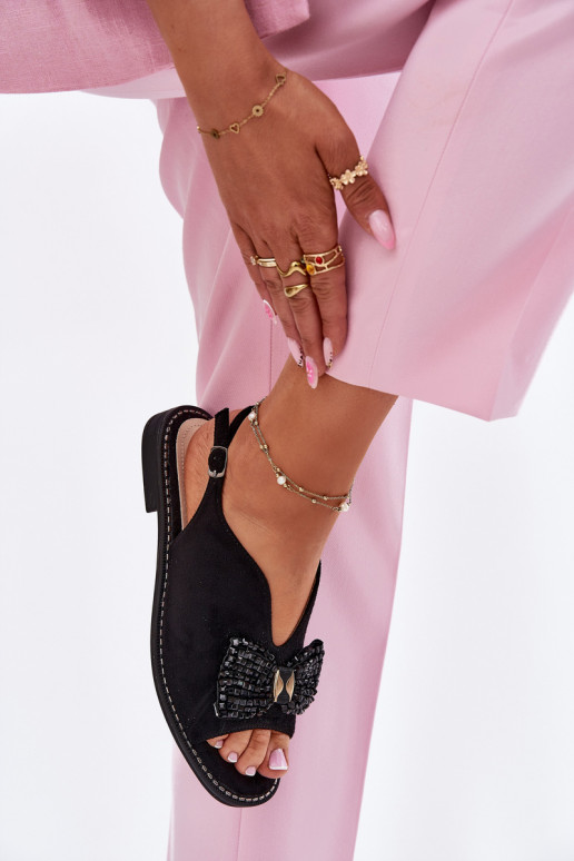 Pealistesandaalid lipsukesega laiade nööridega S.Barski KV51-014 msuud