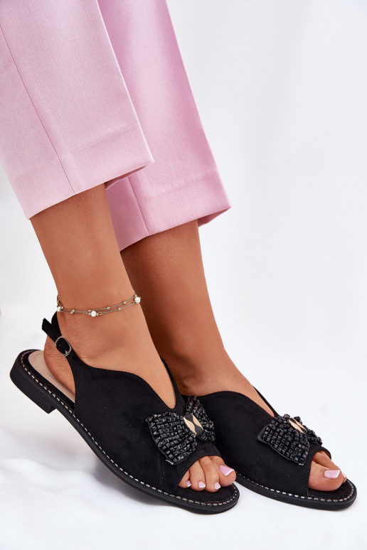 Pealistesandaalid lipsukesega laiade nööridega S.Barski KV51-014 msuud