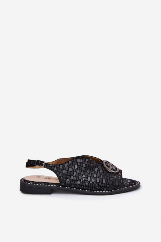 Pealistesandaalid laiade nööridega kaunistustega S.Barski KV51-094 msuud