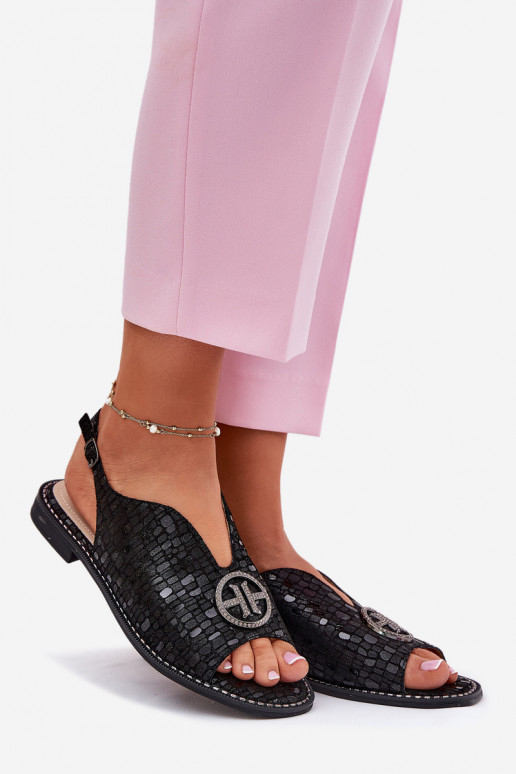 Pealistesandaalid laiade nööridega kaunistustega S.Barski KV51-094 msuud