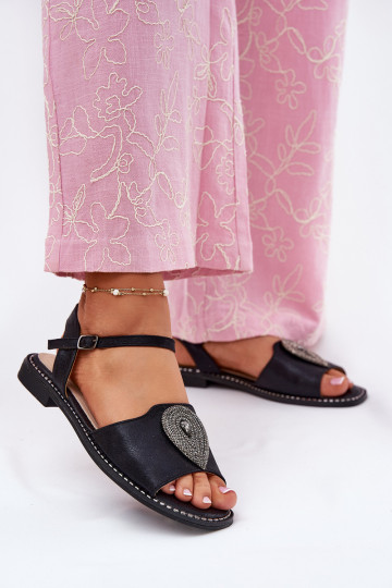 Pealistesandaalid laiade nööridega kaunistustega S.Barski KV51-098 msuud