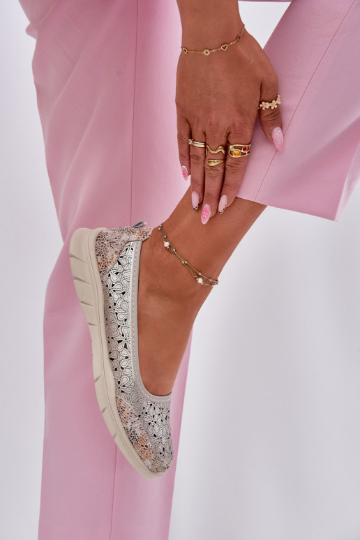 Pealhk Ažuurne Valgus Baleriinad Kuldset värvi Leaneila Pealhk Ažuurne Valgus Baleriinad Kuldset värvi Leaneila