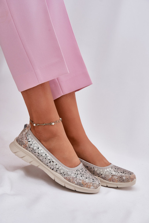 Pealhk Ažuurne Valgus Baleriinad Kuldset värvi Leaneila Pealhk Ažuurne Valgus Baleriinad Kuldset värvi Leaneila