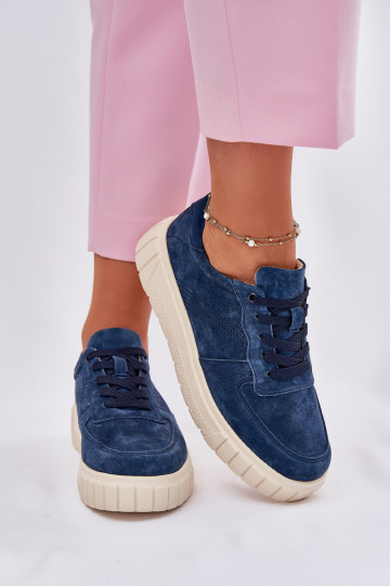 seemisnakhsed Sneakers tüüpi jalanõud Pealiste omad platvormiga tumesinist värvi Rilsisseena 2