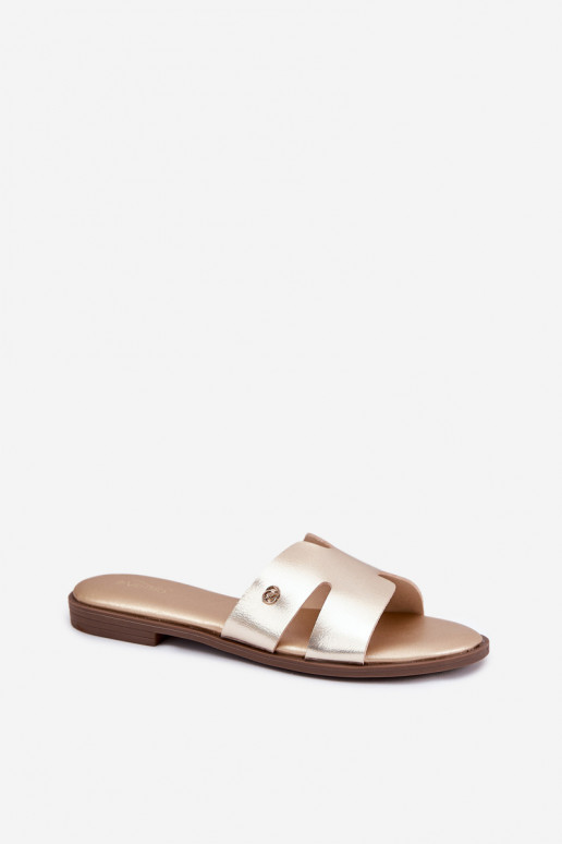 Sussid Pealiste korter eko-nahast Kuldset värvi Firvania