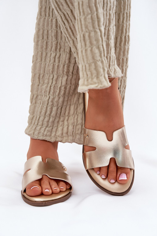 Sussid Pealiste korter eko-nahast Kuldset värvi Firvania