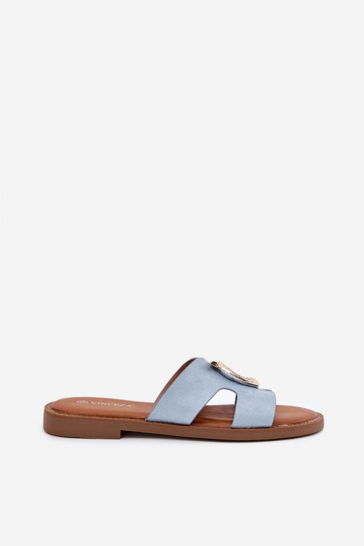 naiste plätud laiade nööridega kaunistustega Vinceza 17381 Sinist värvi