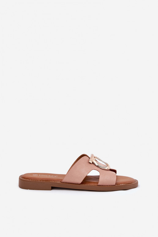 naiste plätud laiade nööridega kaunistustega Vinceza 17381 beeži värvi