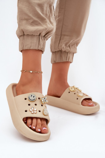 naiste plätud Kerged rannaplätud Z Przypinkami Vinceza 76055 beeži värvi