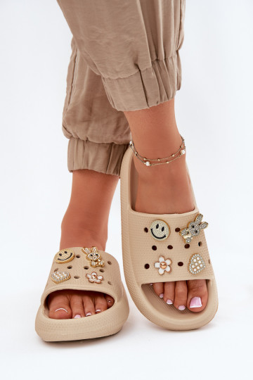 naiste plätud Kerged rannaplätud Z Przypinkami Vinceza 76055 beeži värvi 2