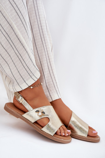 Sellel ondalad sandaalid Koos Ornate Detalem Vinceza 17378 Kuldset värvi