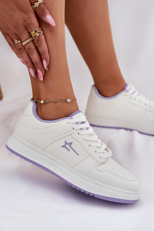 Sneakers tüüpi jalanõud Pealiste omad Big Star RR274A245 HI-POLY SYSTEM Valget-Violetne värv