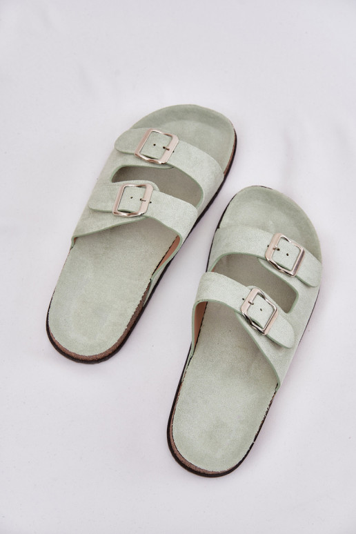 naiste plätud neetide ja pandlaga mündiroheline Oliena