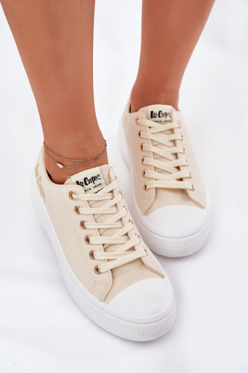 naiste saapad platvormiga Lee Cooper LCIN-24-44-2464L beeži värvi