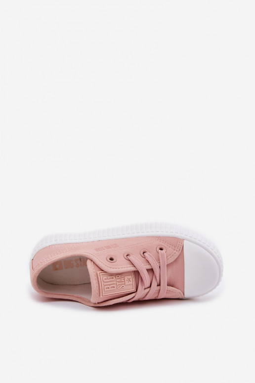 vabaaja jalanõud Laste jalanõud nööritavad Big Star RR374011 Tumeroosad värvi