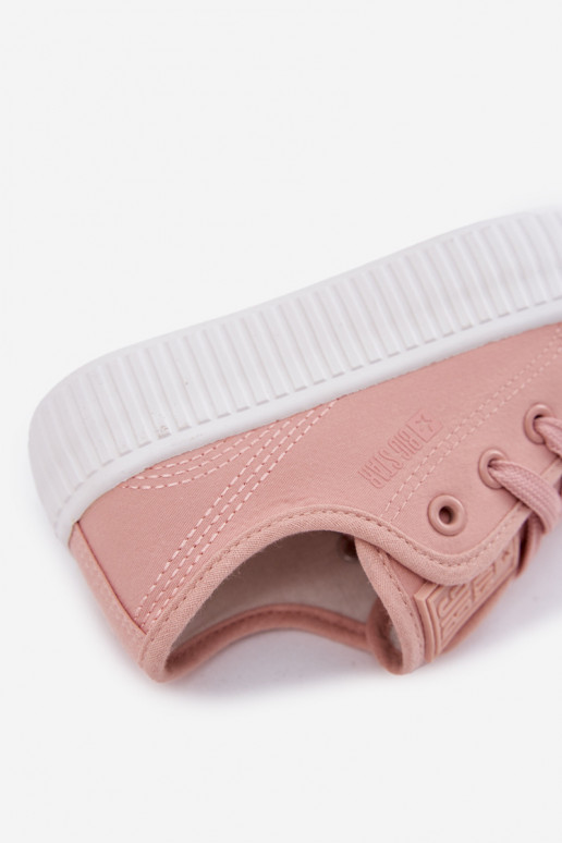 vabaaja jalanõud Laste jalanõud nööritavad Big Star RR374011 Tumeroosad värvi