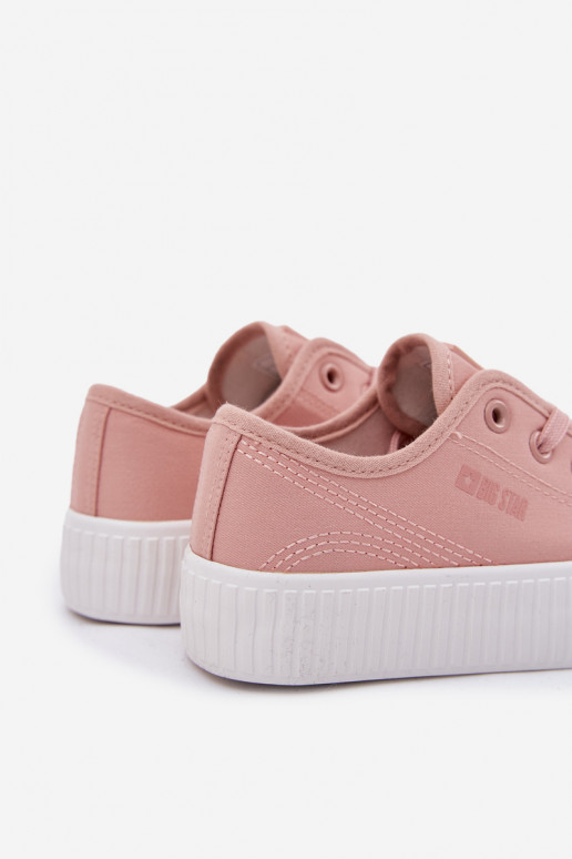 vabaaja jalanõud Laste jalanõud nööritavad Big Star RR374011 Tumeroosad värvi