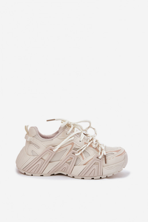 Sneakers tüüpi jalanõud spordijalatsid Pealiste omad beeži värvi Tonelli Sneakers tüüpi jalanõud spordijalatsid Pealiste omad beeži värvi Tonelli