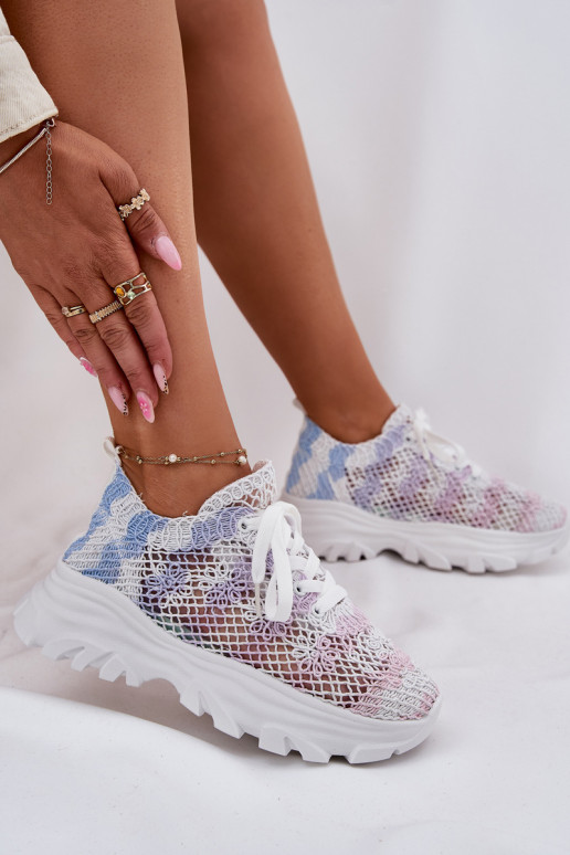 Sneakers tüüpi jalanõud Pealiste omad Z Szydełkosisseą Cholesisseką Mitmevärvilised Jelhiris Sneakers tüüpi jalanõud Pealiste omad Z Szydełkosisseą Cholesisseką Mitmevärvilised Jelhiris
