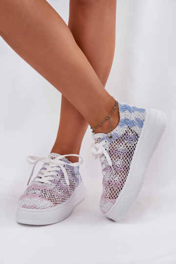 Sneakers tüüpi jalanõud Pealiste omad platvormiga Z Szydełkosisseą Cholesisseką Mitmevärvilised Mirietto