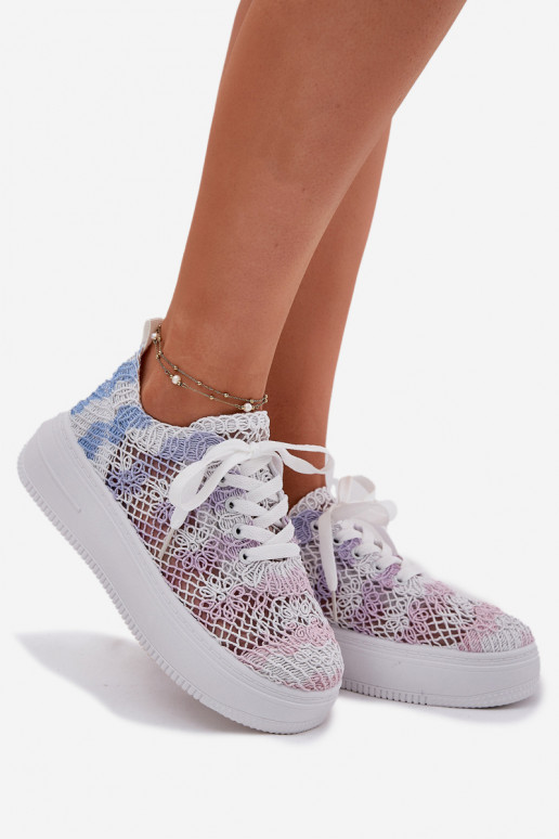 Sneakers tüüpi jalanõud Pealiste omad platvormiga Z Szydełkosisseą Cholesisseką Mitmevärvilised Mirietto Sneakers tüüpi jalanõud Pealiste omad platvormiga Z Szydełkosisseą Cholesisseką Mitmevärvilised Mirietto