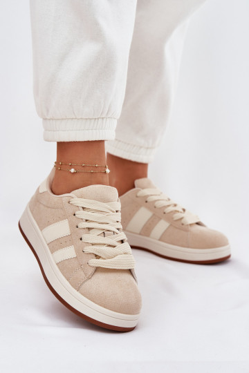 Sneakers tüüpi jalanõud Pealiste omad Z Eco Suedeu beeži värvi Arlenina 2