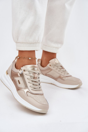 Pealhk spordijalatsid Sneakers tüüpi jalanõud Pealiste omad tõmblukuga beeži värvi Lilimia 2
