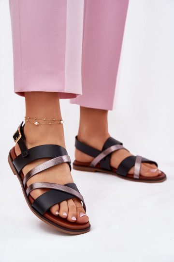 Pealistesandaalid laiade nööridega Triipudega Sergio Leone SK086H msuud