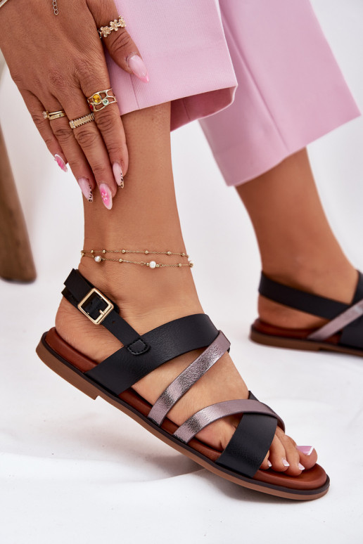 Pealistesandaalid laiade nööridega Triipudega Sergio Leone SK086H msuud