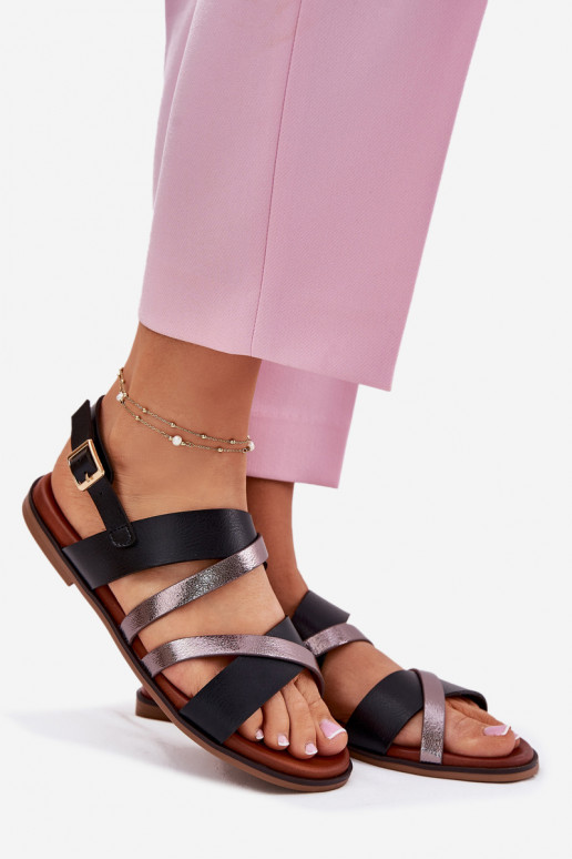 Pealistesandaalid laiade nööridega Triipudega Sergio Leone SK086H msuud