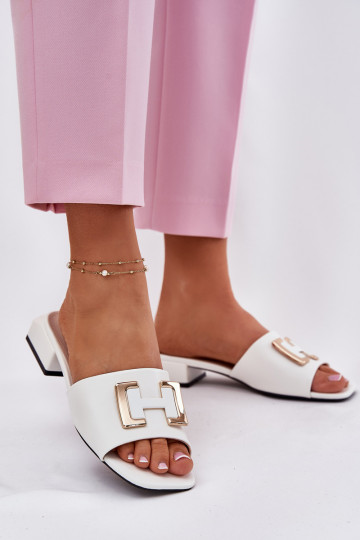 Elegantsed naiste plätud Klockis Ze Kuldset värvim Detalem Vinceza 62229 valget värvi 2