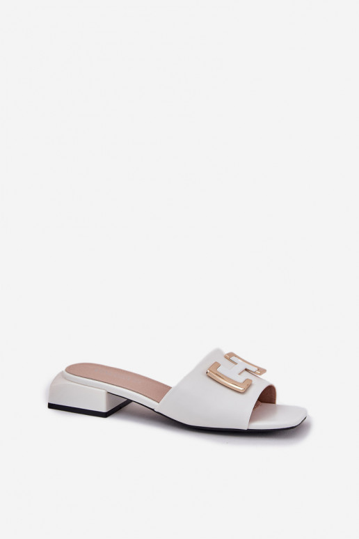 Elegantsed naiste plätud Klockis Ze Kuldset värvim Detalem Vinceza 62229 valget värvi