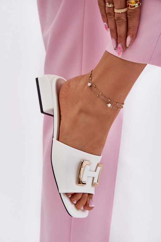 Elegantsed naiste plätud Klockis Ze Kuldset värvim Detalem Vinceza 62229 valget värvi