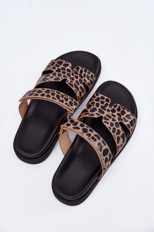 naiste plätud Z su limpančiais užsegimaisem Vinceza 17401 leopardimustriga