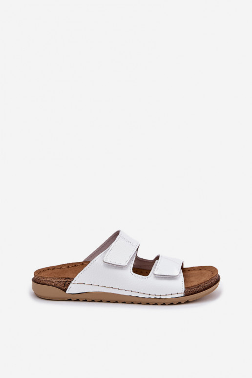 Plätud naturaalsest nahast Pealiste omad Inblu AA0005GU valget värvi Plätud naturaalsest nahast Pealiste omad Inblu AA0005GU valget värvi