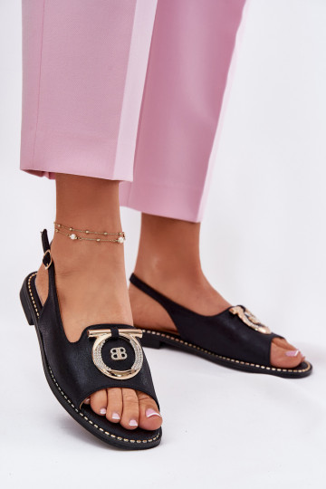 Elegantsed sandaalid kaunistustega laiade nööridega S.Barski KV51-003 msuud 2