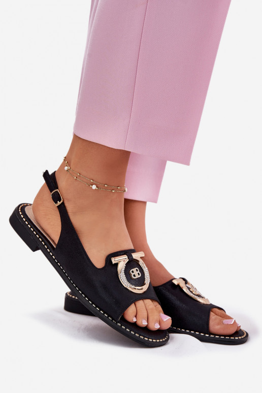 Elegantsed sandaalid kaunistustega laiade nööridega S.Barski KV51-003 msuud Elegantsed sandaalid kaunistustega laiade nööridega S.Barski KV51-003 msuud