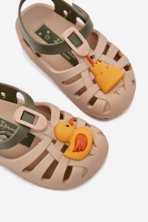 sandaalid Laste jalanõud krõpsudega kinnitatav 83619 Ipanema Summer XV Baby beeži värvi