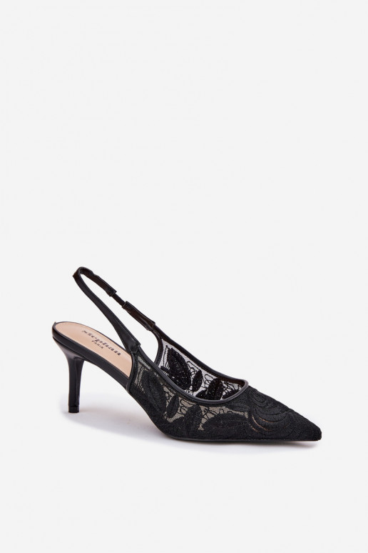 Pitsilised kõrge kontsaga sandaalid Terava ninaga jalatsid msuud Lisaviela