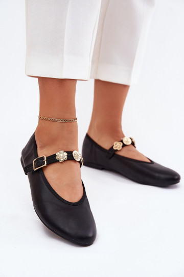 Baleriinad Pealiste omad rihmadega I Kuldset värvimi Przypinkami msuud Firicene