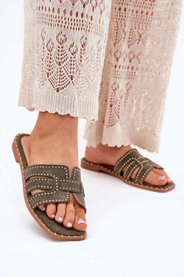 Kaunistustega Sussid laiade nööridega Rohelist värvi Anniles