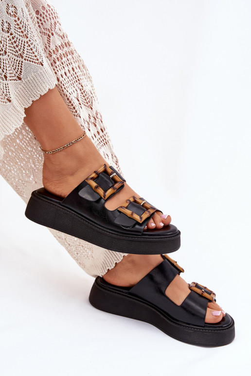 Eko Plätud naturaalsest nahast Pealiste omad platvormiga neetide ja pandlaga msuud Xanivia