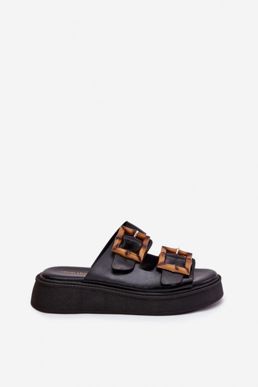 Eko Plätud naturaalsest nahast Pealiste omad platvormiga neetide ja pandlaga msuud Xanivia