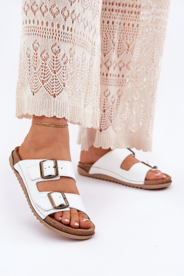 Plätud naturaalsest nahast Pealiste omad Z Klarami Inblu AA0002KU valget värvi 2