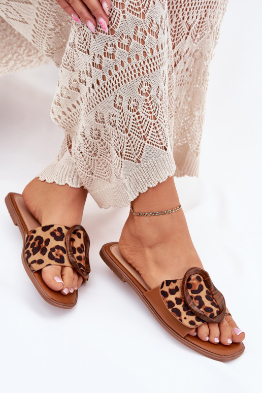 Sussid Pealiste korter kaunistustega neetide ja pandlaga leopardimustriga Lusisseam