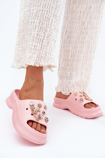 Kerged rannaplätud naiste plätud Ze Kuldset värvimi Przypinkami Tumeroosad värvi Hortiana