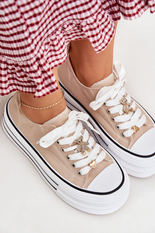 naiste saapad platvormiga Ze Kuldset värvimi Przypinkami beeži värvi Fiorina naiste saapad platvormiga Ze Kuldset värvimi Przypinkami beeži värvi Fiorina