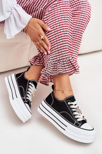 naiste saapad platvormiga Ze Kuldset värvimi Przypinkami msuud Fiorina