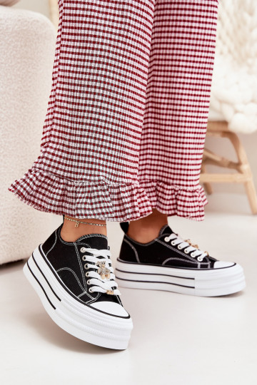 naiste saapad platvormiga Ze Kuldset värvimi Przypinkami msuud Fiorina 2