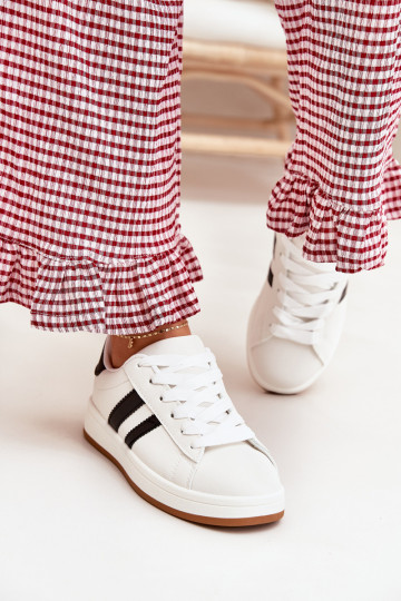 spordijalatsid Sneakers tüüpi jalanõud Pealiste omad eko-nahast valget värvi Ravina 2